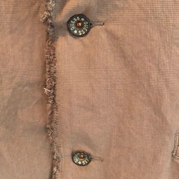 Men’s Guess Distressed Rocker Sports Jacket Medium - Picture 5 of 10